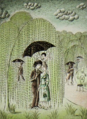 雨に濡れても　52 x 38 cm